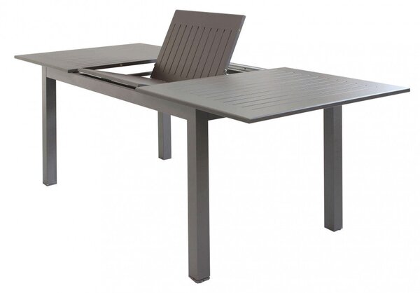 Tavolo Cuba Allungabile 150/210x90x75 h cm in Alluminio Taupe