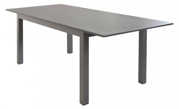 Tavolo Cuba Allungabile 150/210x90x75 h cm in Alluminio Taupe