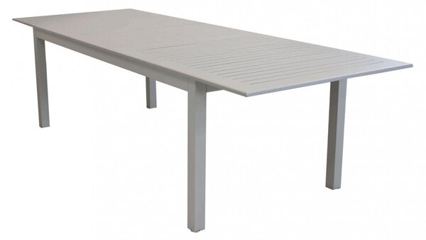 Tavolo Cuba Allungabile 220/280x100x75 h cm in Alluminio Tortora