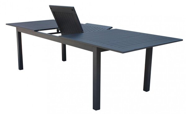 Tavolo Cuba Allungabile 220/280x100x75 h cm in Alluminio Antracite