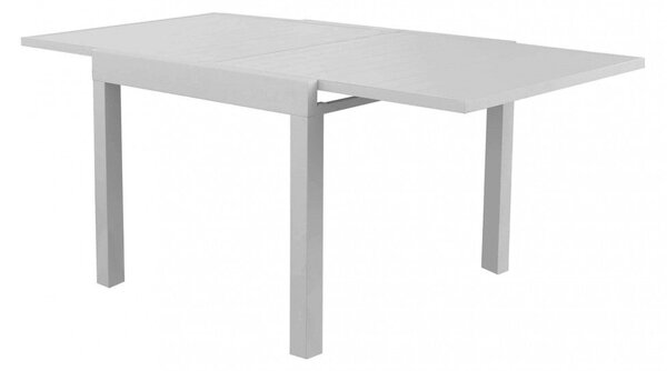 Tavolo Allungabile Hawaii 90/180x90x75 h cm in Alluminio Tortora