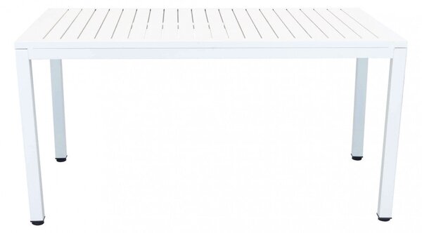 Tavolo Milo 150x90x74 h cm in Alluminio Bianco