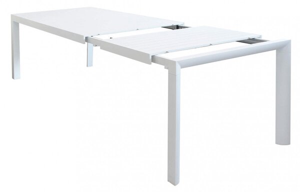 Tavolo Allungabile Houston 135/180x70x75h cm in Alluminio Bianco