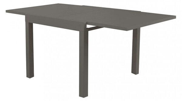 Tavolo Allungabile Hawaii 90/180x90x75 h cm in Alluminio Taupe