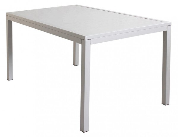 Tavolo Milo 150x90x74 h cm in Alluminio Tortora