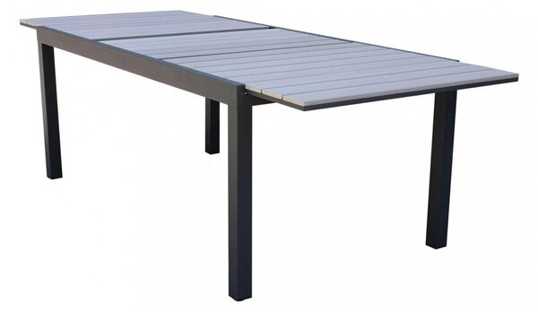 Tavolo Allungabile Pental 180/240x100x73 h cm in Alluminio Antracite