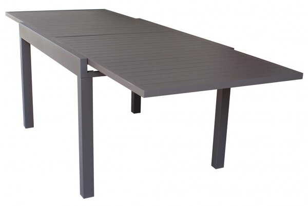 Tavolo Allungabile Hawaii 135/270x90x75 h cm in Alluminio Taupe