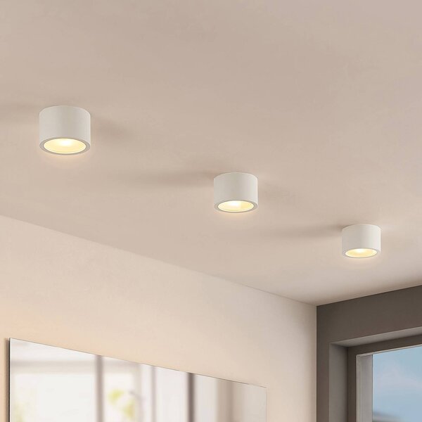 Arcchio faretto Nieva, G9, bianco, rotondo, Ø 10cm, metallo Nieva Arcchio, dimmerabile, Bianco / Opale, Corridoio, Alluminio, Moderno, Downlight