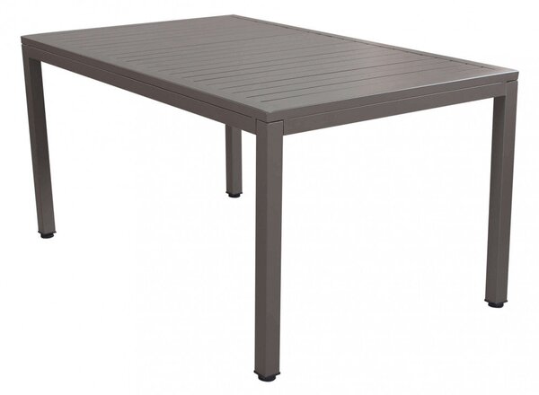 Tavolo Milo 150x90x74 h cm in Alluminio Taupe