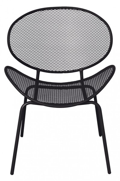 Poltrona Midway Impilabile 64x54x85 h cm in Acciaio Grigio scuro