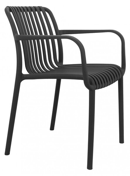 Poltrona Giuly 58x57x80 cm Nero