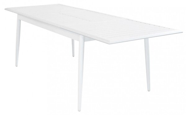 Tavolo Allungabile Maracaibo 160/240x90x76 h cm in Alluminio Bianco