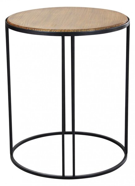 Tavolino Arkell 56x56x66,5 h cm in Legno Nero
