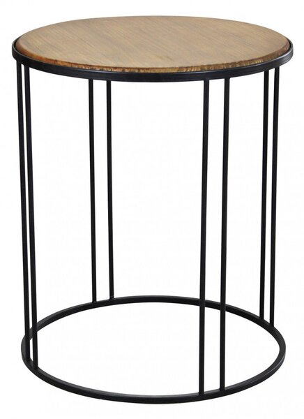 Tavolino Arkell 56x56x66,5 h cm in Legno Nero