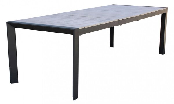 Tavolo Allungabile Waikiki 162/242x100x74 h cm in Alluminio Antracite
