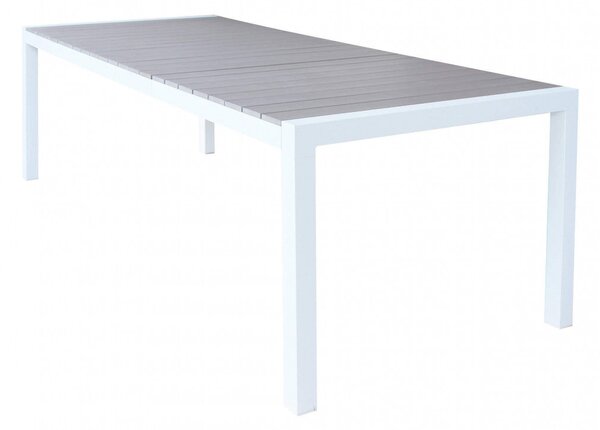 Tavolo Allungabile Waikiki 162/242x100x74 h cm in Alluminio Bianco