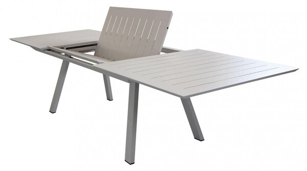Tavolo Zante Allungabile 200/300x110x75 h cm in Alluminio Tortora