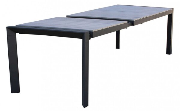 Tavolo Allungabile Waikiki 162/242x100x74 h cm in Alluminio Antracite
