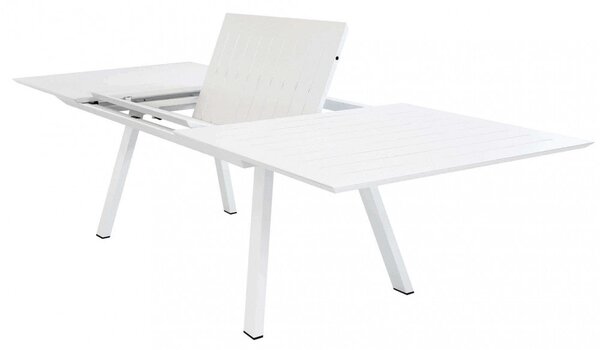 Tavolo Zante Allungabile 200/300x110x75 h cm in Alluminio Bianco