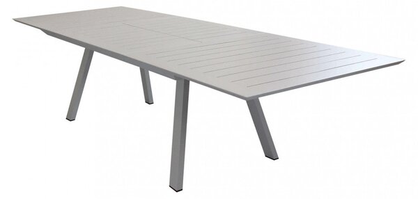 Tavolo Zante Allungabile 200/300x110x75 h cm in Alluminio Tortora