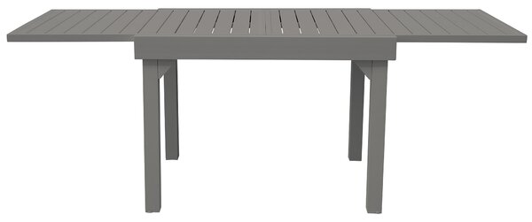 Tavolo Allungabile da Giardino 104/208x75x75 cm in Alluminio Tortora