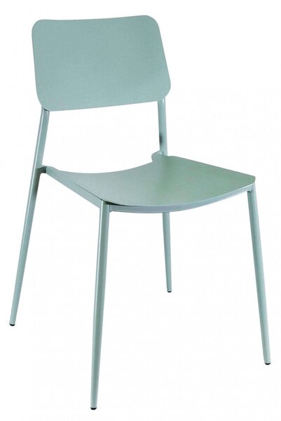 Sedia da Giardino Vega Impilabile 42x53x80 h cm in Acciaio Verde