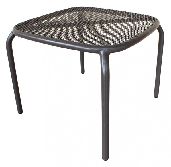 Tavolino Midway 41x41x43,5 h cm in Acciaio Taupe
