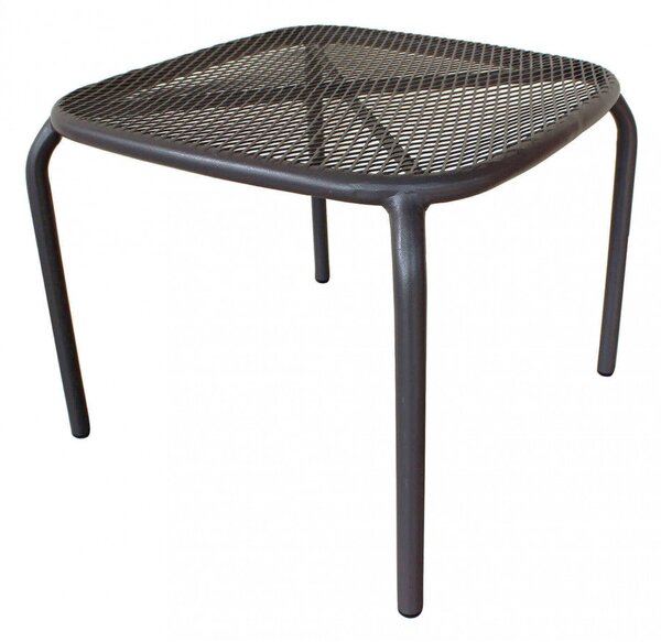 Tavolino Midway 41x41x43,5 h cm in Acciaio Grigio scuro