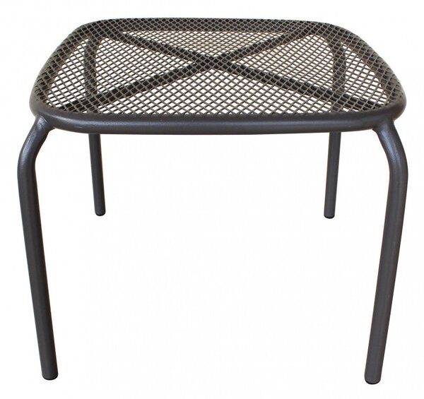 Tavolino Midway 41x41x43,5 h cm in Acciaio Taupe