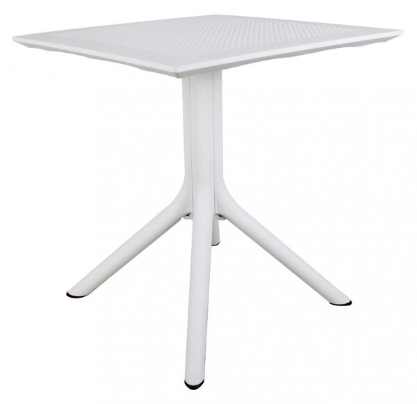 Tavolo Jarvis 70x70x75 h cm in Polipropilene Bianco