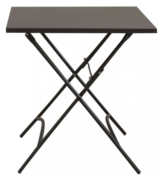 Tavolo Bristol 70x70x72 h cm in Acciaio Taupe Scuro
