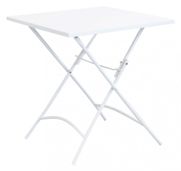 Tavolo Bristol 70x70x72 h cm in Acciaio Bianco