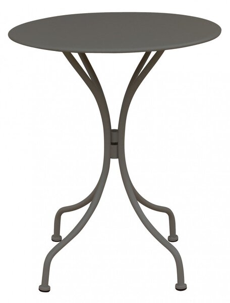 Tavolo Bristol Ø60x71h cm in Acciaio Taupe