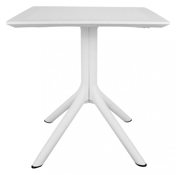 Tavolo Jarvis 70x70x75 h cm in Polipropilene Bianco