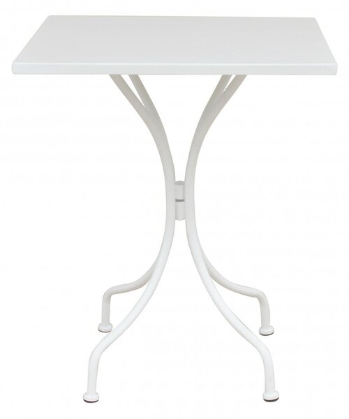 Tavolo Bristol 60x60x72 h cm in Acciaio Bianco