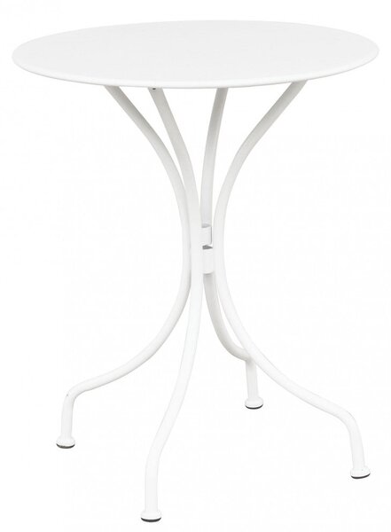 Tavolo Bristol Ø60x71h cm in Acciaio Bianco