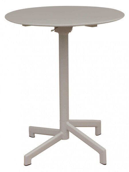 Tavolo Vega Ø60x74 h cm in Acciaio Tortora