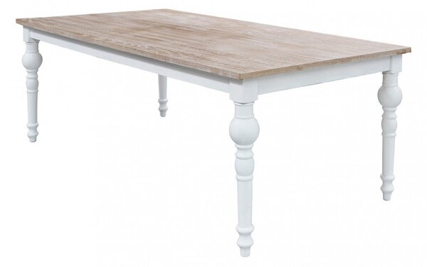 Tavolo Cross 200x100x76 cm in Legno Bianco