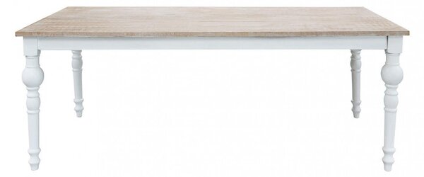 Tavolo Cross 200x100x76 cm in Legno Bianco