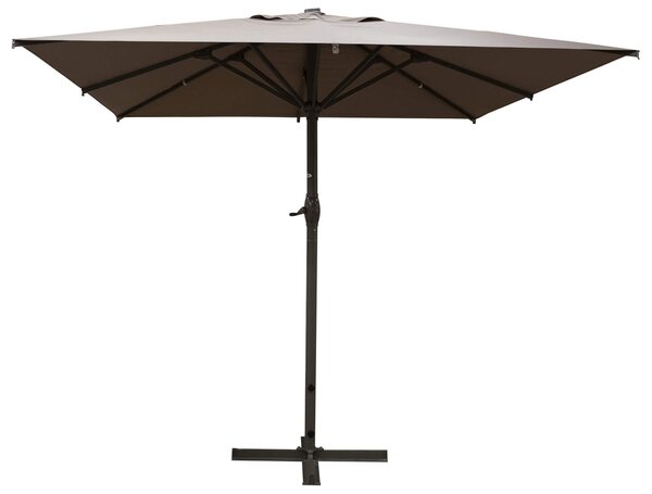 Ombrellone da Giardino 3x3m in Alluminio Vespro Tortora