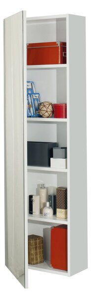 Scarpiera Libreria 5 Ripiani in Melaminico 52,5x23x160cm TFT Sc Bianca Specchio