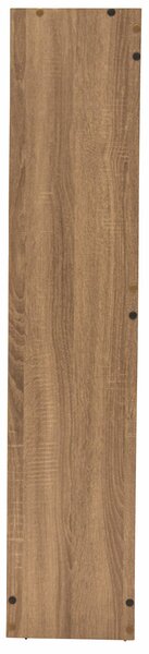 Scarpiera 3 Scomparti in MDF 63x24x115 cm Soriani Marrone Chiaro e Scuro