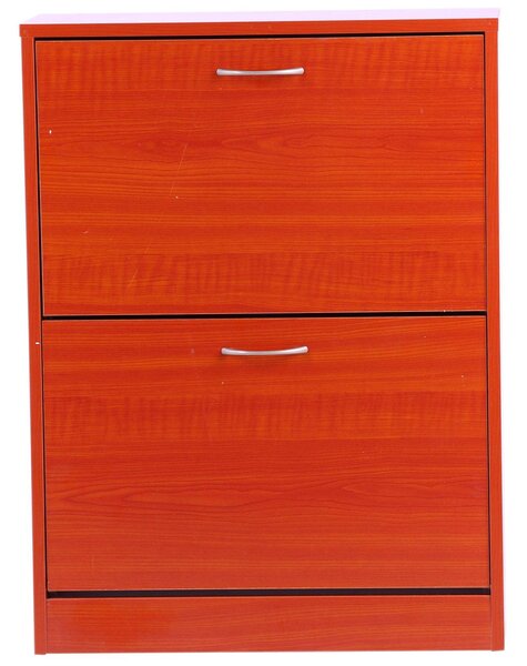 Scarpiera Salvaspazio 12 Paia con Ripiani Regolabili in Legno 60x24x80 cm