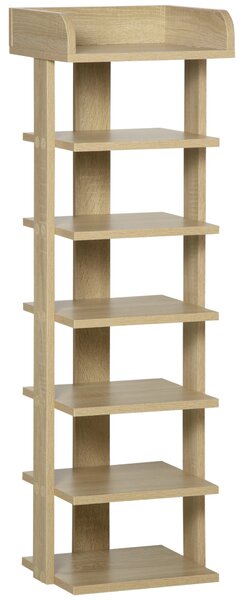 Scarpiera 6 Paia 32x30x104 cm in Legno Rovere