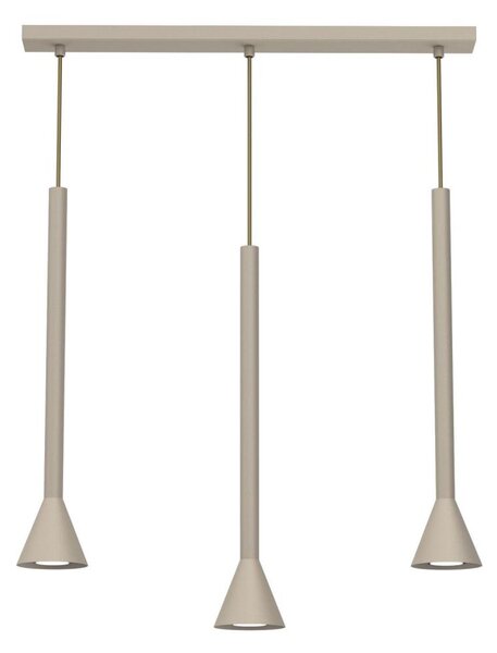 Lampadario sospeso con cavo MAZZO 3x GU10/8W/230V, beige