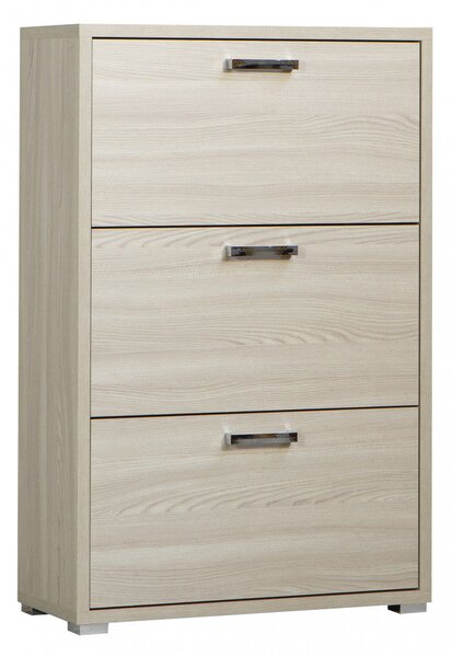 Scarpiera 3 Ante a Ribalta 75,3x33x115,7 h cm in Truciolare bilaminato Olmo