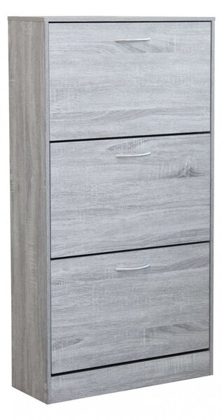 Scarpiera Vicky 60x24x115 h cm in Legno Grigio Chiaro