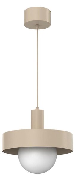 Lampadario a sospensione con cavo CANAN 1xE27/15W/230V diametro 29 cm beige