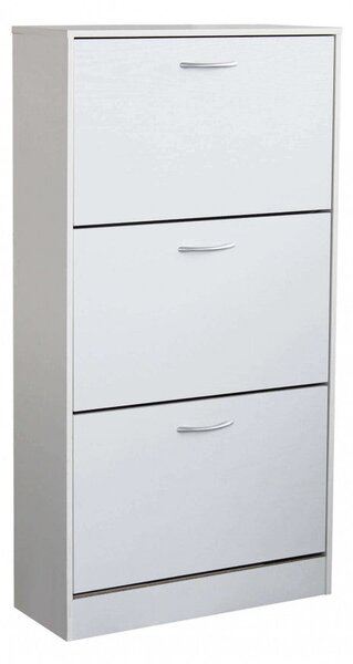 Scarpiera Vicky 60x24x115 h cm in Legno Bianca