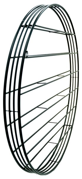 Portabottiglie da Parete Ø100 cm in Ferro Yin Nero